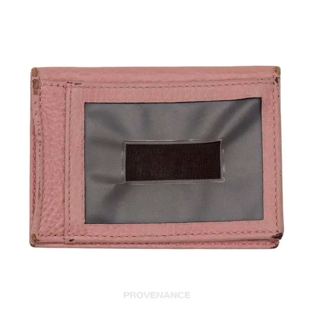 🔴 Gucci MII Pocket Organizer Wallet - Powder Pink